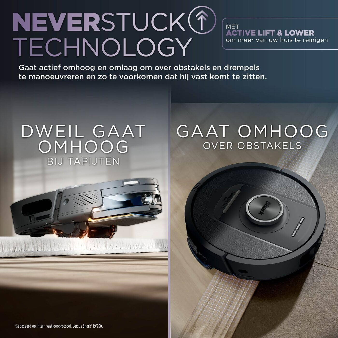 Shark PowerDetect NeverTouch Pro 2-in-1 Robotstofzuiger - RV2800YEEU