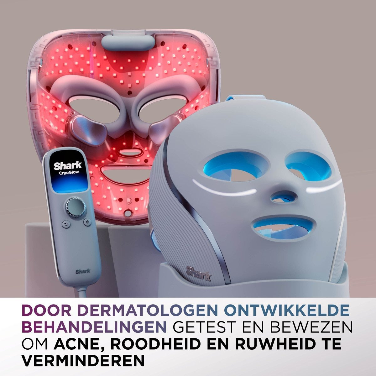Shark CryoGlow LED Gezichtsmasker - FW312EUPL