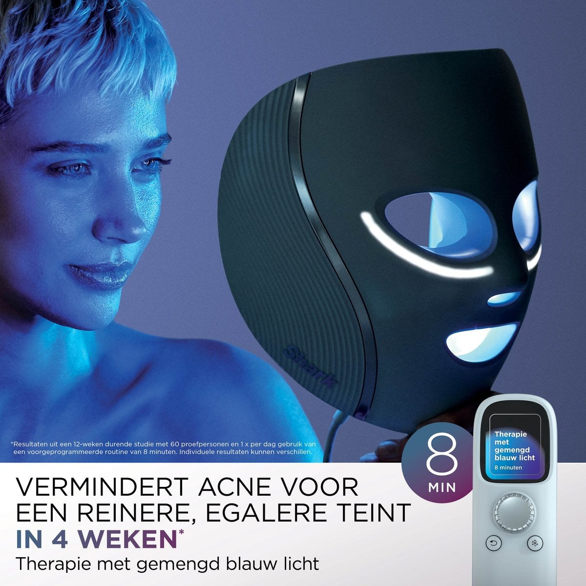 Shark CryoGlow LED Gezichtsmasker - FW312EUPL