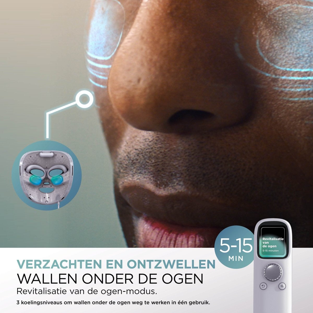 Shark CryoGlow LED Gezichtsmasker - FW312EUPL