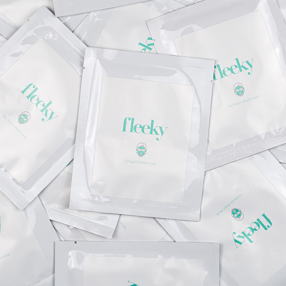 Fleeky Collagen Sheet Mask & Dermaroller