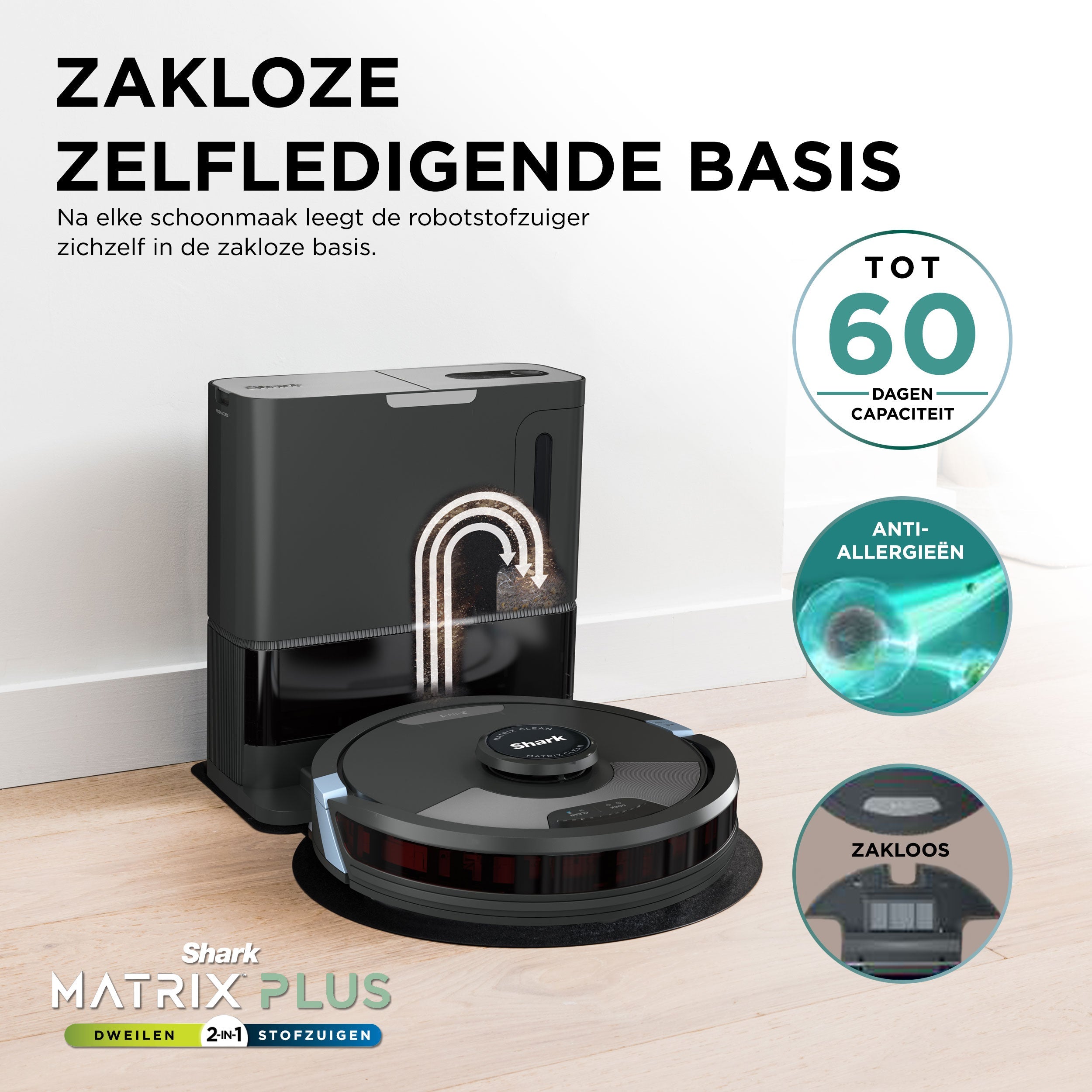 Shark Matrix Plus 2-in-1 Robotstofzuiger - RV2620WAEU